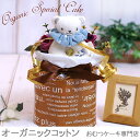【クーポン配布中】 おむつケーキ 出産祝い オーガニック オーガニックコットン オムツケーキ おしゃれ かわいい おむつケーキ ギフト お祝い ラトル ガラガラ...