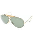 Ray-Ban レイバンサングラス メンズ - ゴールドx黒系【中古】...(4)