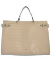 FURLA フルラハンドバッグ レディース - ピンクベージュ【中古】【古着】
