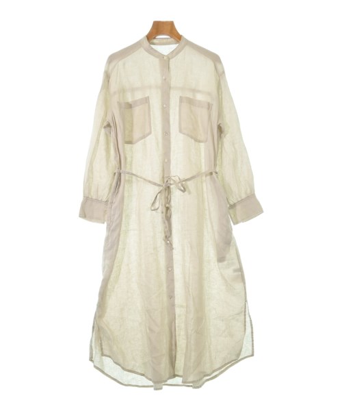 nano UNIVERSE ナノユニバースシャツワンピース レディース 36(S位) ベージュ【中古】【古着】