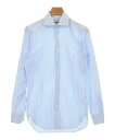 International Gallery BEAMS インターナショナルギャラリービームスカジュアルシャツ メンズ 15(S位) 白x青(ストライプ)【中古】【古着】