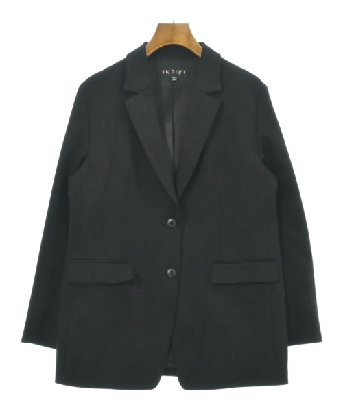 INDIVI インディヴィテーラードジャケット レディース 36(S位) 紺(ヘリンボーン)【中古】【古着】