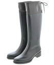 FABIO RUSCONI ファビオルスコーニレインシューズ レディース EU37(23.5cm位) 黒系x茶【中古】【古着】