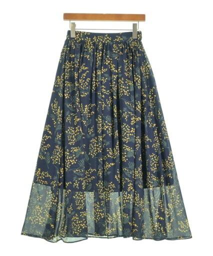 SLOBE IENA スローブイエナロング・マキシ丈スカート レディース -(M位) 紺x黄x緑(花柄)【中古】【古着】 SLOBE IENA スローブイエナロング・マキシ丈スカート レディース -(M位) 紺x黄x緑(花柄)【中古】【古着】