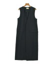 UNITED ARROWS ユナイテッドアローズコート(その他) レディース -(XL位) 黒【中古】【古着】