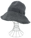 SHIPS シップスストローハット レディース - グレーx黒【中古】【古着】