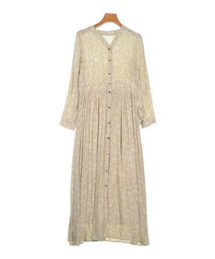 SHIPS シップスシャツワンピース レディース 36(S位) ベージュx白x黄等(花柄)【中古】【古着】 SHIPS シップスシャツワンピース レディース 36(S位) ベージュx白x黄等(花柄)【中古】【古着】