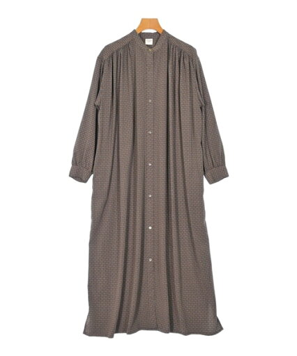 URBAN RESEARCH DOORS アーバンリサーチドアーズシャツワンピース レディース ONE 茶x黒x白(総柄)【中古】【古着】 URBAN RESEARCH DOORS アーバンリサーチドアーズシャツワンピース レディース ONE 茶x黒x白(総柄)【中古】【古着】