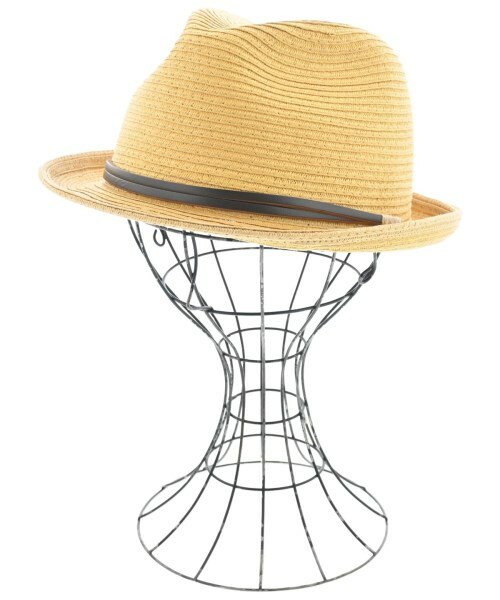 override オーバーライドストローハット レディース 58.5cm ベージュ【中古】【古着】