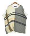 gomme ゴムTシャツ・カットソー レディース M 白x黒xベージュ等【中古】【古着】