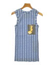 TOGA トーガタンクトップ レディース 36(S位) 青x白(総柄)【中古】【古着】