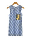 TOGA トーガタンクトップ レディース 38(M位) 青x白(総柄)【中古】【古着】