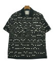 sacai サカイカジュアルシャツ メンズ 1(S位) 黒x白x緑(総柄)【中古】【古着】
