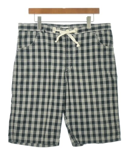 PORTER CLASSIC ポータークラシックショートパンツ メンズ L 黒x白(チェック)【中古】【古着】 PORTER CLASSIC ポータークラシックショートパンツ メンズ L 黒x白(チェック)【中古】【古着】