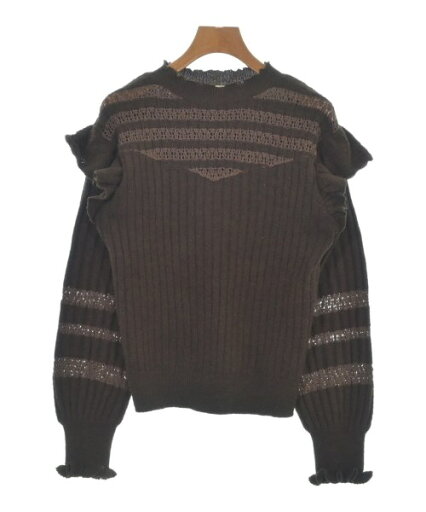 LILY BROWN リリーブラウンニット・セーター レディース F 茶【中古】【古着】 LILY BROWN リリーブラウンニット・セーター レディース F 茶【中古】【古着】