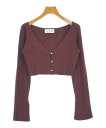 LILY BROWN リリーブラウンニット・セーター レディース 1(M位) エンジ(ラメ)【中古】【古着】