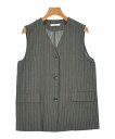 JOURNAL STANDARD relume ジャーナルスタンダードレリュームベスト レディース F グレーx白(ストライプ)【中古】【古着】