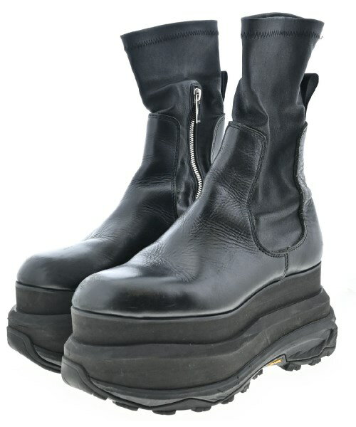 sacai サカイブーツ レディース -(24cm位) 黒【中古】【古着】