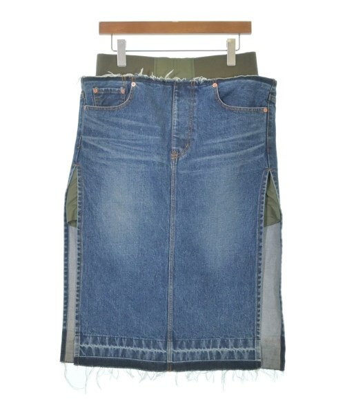 関税送料込★sacai デニムミックススカート 楽天市場】sacai デニム スカートの通販