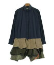 sacai サカイシャツワンピース レディース 1(S位) 紺xカーキ【中古】【古着】