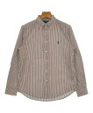 Polo Ralph Lauren ポロラルフローレンシャツ キッズ 160(15T-16T) エンジx白(ストライプ)【中古】【古着】