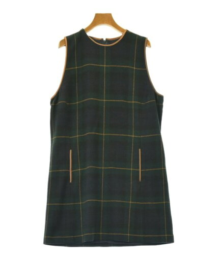 Polo Ralph Lauren ポロラルフローレンワンピース レディース 14(M位) 紺x緑x茶(チェック)【中古】【古着】 Polo Ralph Lauren ポロラルフローレンワンピース レディース 14(M位) 紺x緑x茶(チェック)【中古】【古着】