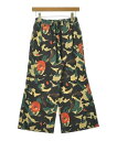 Demi-Luxe BEAMS デミルクスビームスパンツ(その他) レディース 36(S位) 黒xベージュx青緑等(総柄)【中古】【古着】
