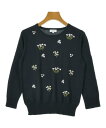 MACKINTOSH PHILOSOPHY マッキントッシュフィロソフィーニット・セーター レディース 38(M位) 黒x白x緑(花柄)【中古】【古着】