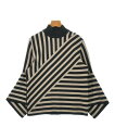 AKIRA NAKA アキラナカニット・セーター レディース 2(M位) ベージュx黒(ボーダー)【中古】【古着】