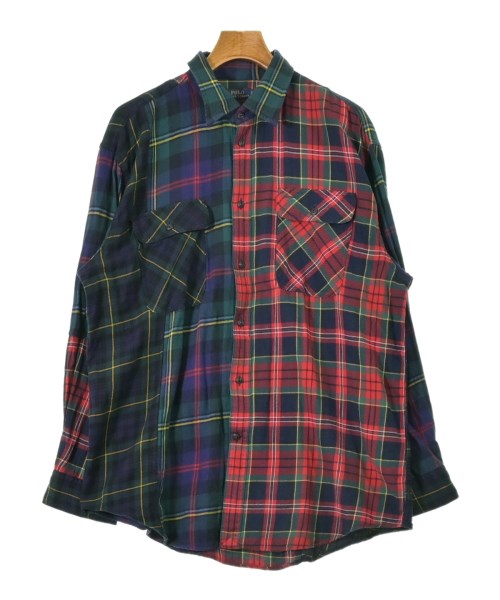 Polo Ralph Lauren ポロラルフローレンカジュアルシャツ メンズ XL 緑x赤x紺等(チェック)【中古】【古着】