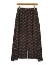Spick and Span スピックアンドスパンロング・マキシ丈スカート レディース 38(M位) 黒xピンクxオレンジ(総柄)【中古】【古着】(4)