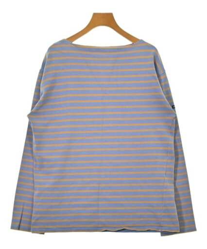 SAINT JAMES セントジェームスTシャツ・カットソー レディース -(M位) 紫xベージュ(ボーダー)【中古】【古着】 SAINT JAMES セントジェームスTシャツ・カットソー レディース -(M位) 紫xベージュ(ボーダー)【中古】【古着】