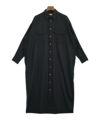 TICCA ティッカシャツワンピース レディース F 黒(ストライプ)【中古】【古着】 TICCA ティッカシャツワンピース レディース F 黒(ストライプ)【中古】【古着】