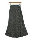 TODAYFUL トゥデイフルロング・マキシ丈スカート レディース 36(S位) 黒xアイボリー(ドット)【中古】【古着】