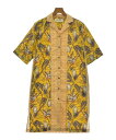 Sara mallika サラマリカシャツワンピース レディース F 黄x紺xオレンジ(花柄)【中古】【古着】