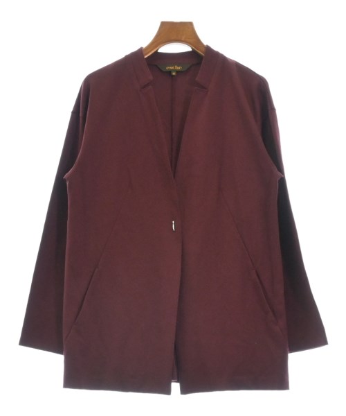 esche エッシュノーカラージャケット レディース【中古】【古着】