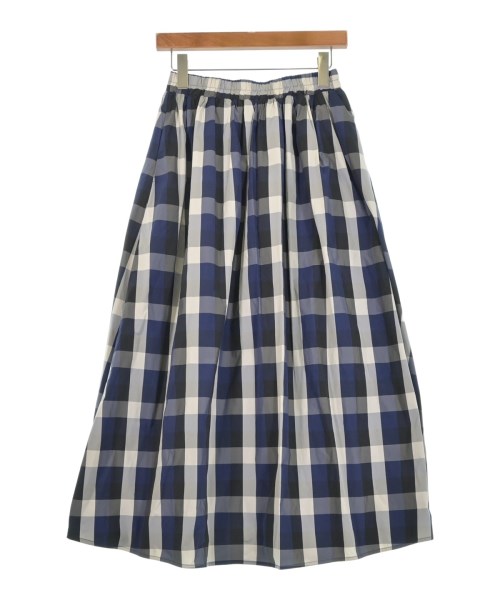 Saloon サルーンロング・マキシ丈スカート レディース F 青x黒x白(チェック)【中古】【古着】