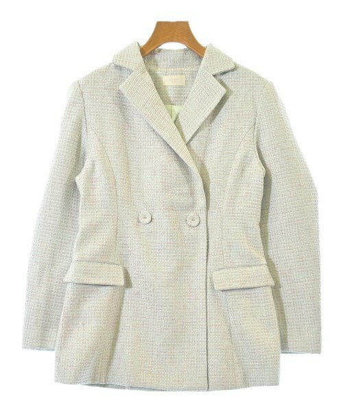 eimy istoire エイミーイストワールテーラードジャケット レディース M 緑xピンク【中古】【古着】