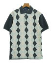 FRED PERRY フレッドペリーポロシャツ メンズ S 紺x水色x白(アーガイル)【中古】【古着】