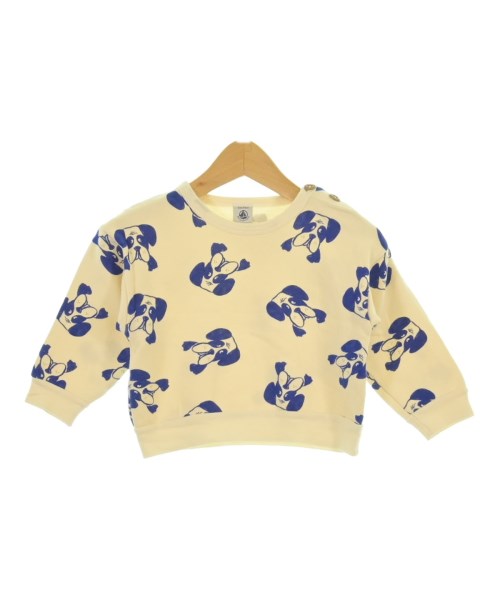 PETIT BATEAU プチバトースウェット キッズ 86(24M) アイボリーx紺(総柄)【中古】【古着】
