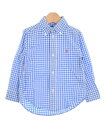 Ralph Lauren ラルフローレンシャツ キッズ 100(3T-4T) 青x白(ギンガムチェック)【中古】【古着】