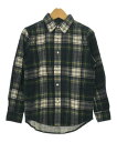 Ralph Lauren ラルフローレンシャツ キッズ 130(9T-10T) 緑x白x黄緑等(チェック)【中古】【古着】