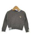Paul smith JUNIOR ポールスミスニット キッズ 2M グレーx水色【中古】【古着】(4)