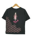 ANNA SUI mini アナスイミニTシャツ・カットソー キッズ L(130cm位) 黒xピンク【中古】【古着】