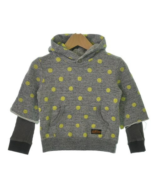 GROOVY COLORS グルーヴィーカラーズTシャツ・カットソー キッズ 110(5T-6T) グレーx黄(ドット)【中古】【古着】
