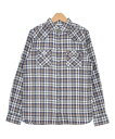 DOLCE&GABBANA ドルチェアンドガッバーナシャツ キッズ 140(11T-12T) 紺x白x黄等(チェック)【中古】【古着】