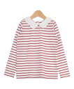 jacadi ジャカディTシャツ・カットソー キッズ 128(9T-10T) 赤x白(ボーダー)【中古】【古着】(4)