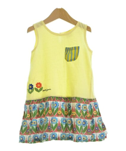 petit jam プチジャムワンピース(その他) キッズ 110(5T-6T) 黄x青x緑(総柄)【中古】【古着】 petit jam プチジャムワンピース(その他) キッズ 110(5T-6T) 黄x青x緑(総柄)【中古】【古着】