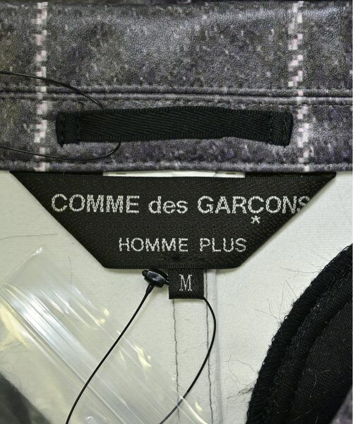 COMME des GARCONS HOMME PLUS コムデギャルソンオムプリュスカジュアルジャケット メンズ M グレー系x白系(ストライプ)【中古】【古着】