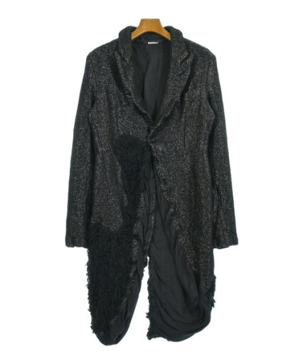 COMME des GARCONS HOMME PLUS コムデギャルソンオムプリュスコート(その他) メンズ M 黒xシルバー【中古】【古着】 COMME des GARCONS HOMME PLUS コムデギャルソンオムプリュスコート(その他) メンズ M 黒xシルバー【中古】【古着】
